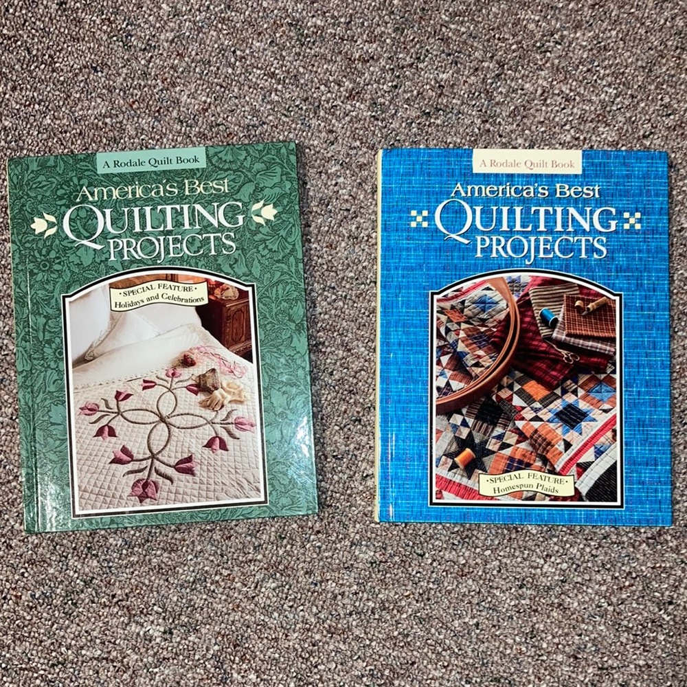 BUNDLE of TWO Hard Cover Quilting Books from Rodale Press